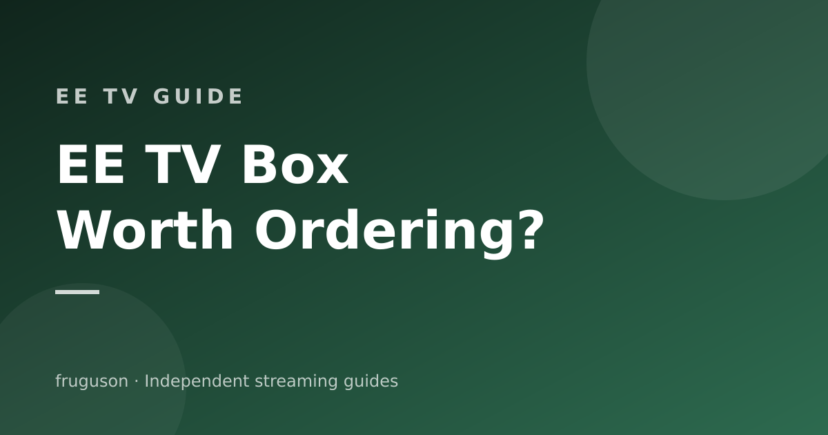 EE TV Box Explained: Setup, Channels and Whether to Bother
