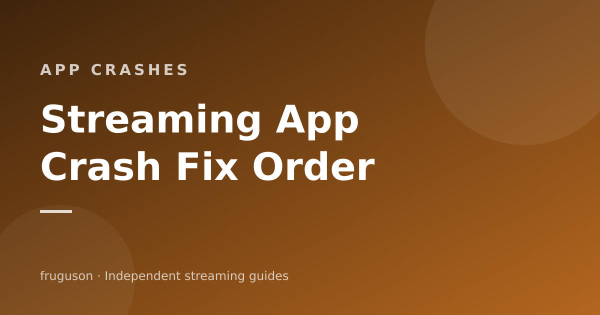 Streaming App Keeps Crashing? Fixes for Every UK Platform