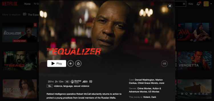 is the equalizer on netflix